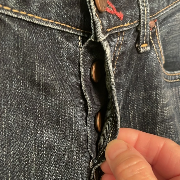 Levi’s Red Denim Blue Jeans 29x32 REDLOOP Flare - Picture 5 of 16